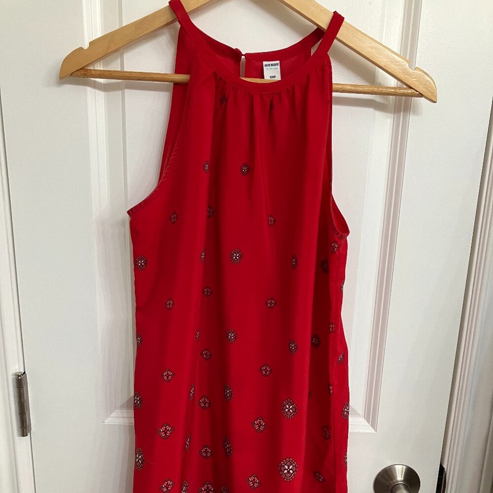 Cute red shift dress, Size S